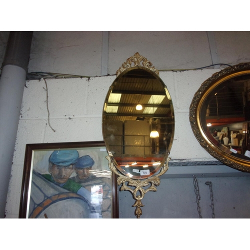 729 - GILT MIRROR