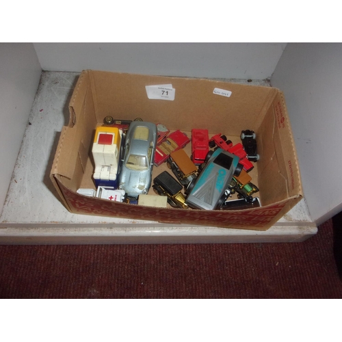 71 - BOX OF MODEL CARS