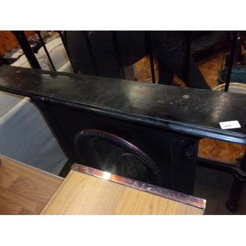 405 - CAST IRON FIREPLACE