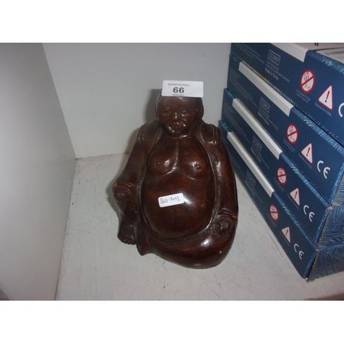 66 - WOODEN BUDDAH