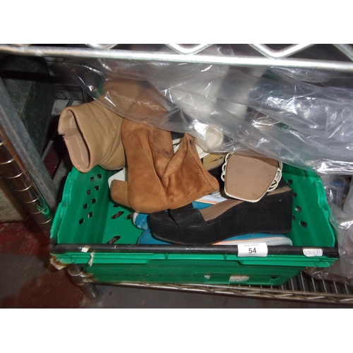 54 - BOX OF SHOES ETC