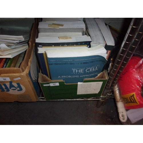 57 - BOX OF BIOLOGY BOOKS