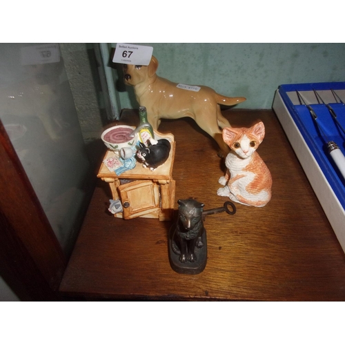 67 - CAT AND DOG FIGURES