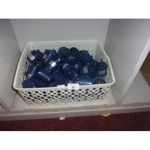 80 - BOX OF 100V SOCKETS