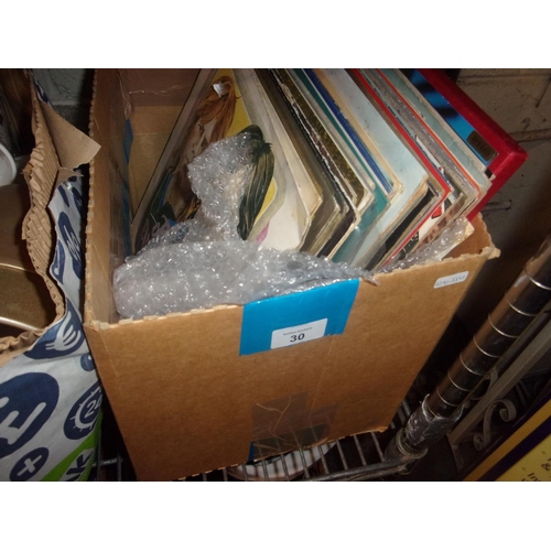 30 - BOX OF RECORDS