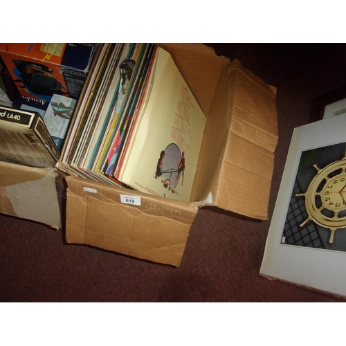 619 - BOX OF RECORDS