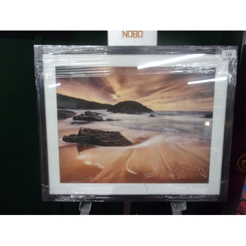 125 - IRISH PHOTOGRAPHY PRINT ON COTTON PAPER WITH A 20X16 GLASS FRAME BOYEIGHTER EVENING