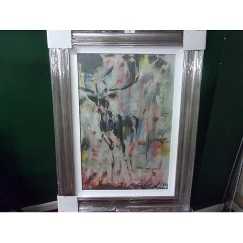 6 - CON CAMPBELL GEL BOARD PRINT 40X60 COLOURED STAG