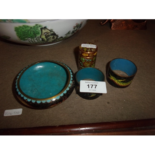 177 - CLOISONNE LOT