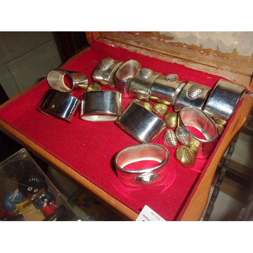 268 - NAUTICAL THEME NAPKIN RINGS AND MENU HOLDERS