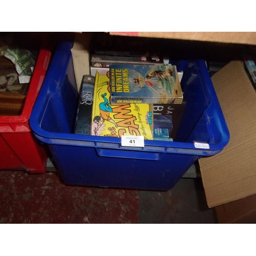 41 - BOX OF SCI FI BOOKS