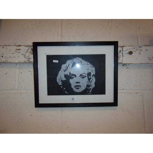 51 - MARYLIN MONROE PRINT