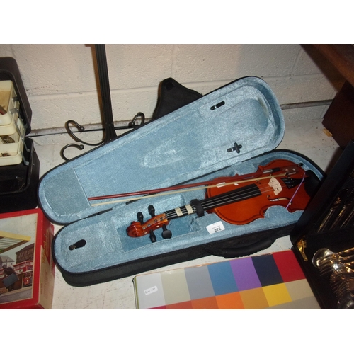 276 - CASED VIOLIN