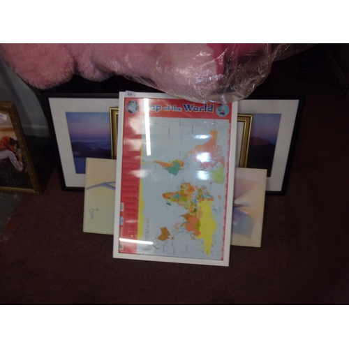 434 - MAP AND PRINTS ETC