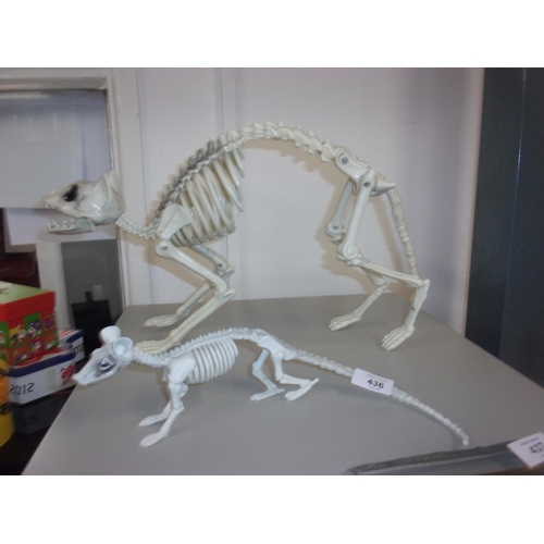 436 - 2 NOVELTY SKELETONS