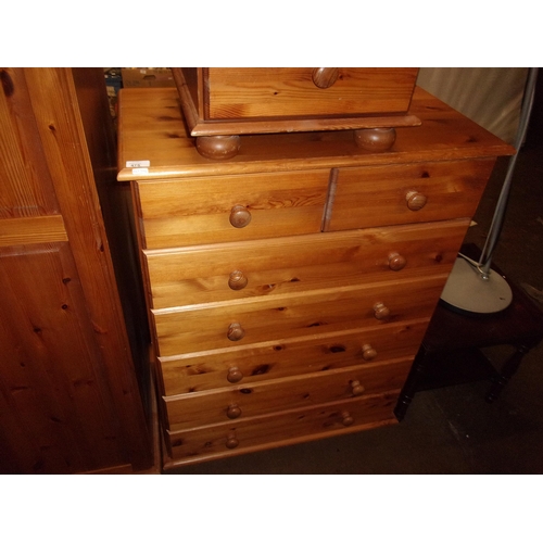 475 - PINE CHEST OF DRAWERS