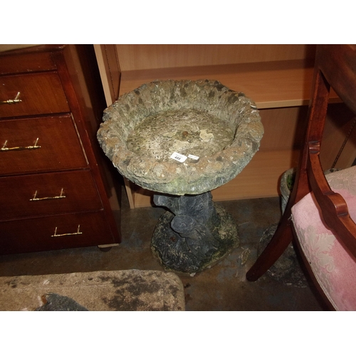 488 - STONE BIRD BATH