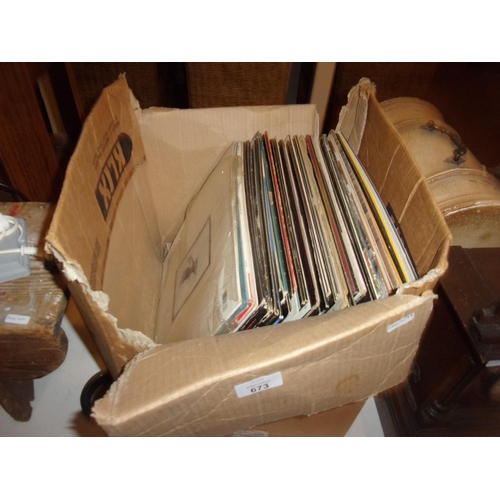 673 - BOX OF LP'S