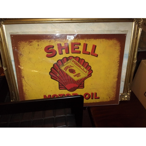 680 - LARGE TIN SIGN