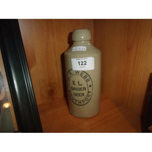 122 - STONEWARE BOTTLE