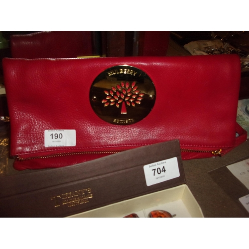 190 - MULBERRY CLUTCH BAG