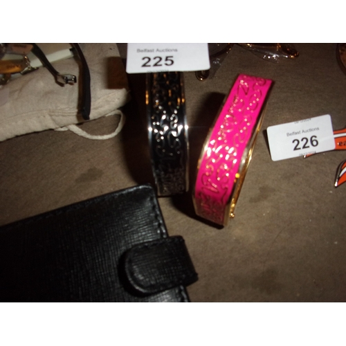 225 - 2 ZANDRA RHODES RARE BANGLES