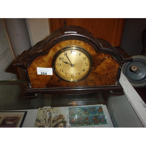 264 - EDWARDIAN MANTLE CLOCK