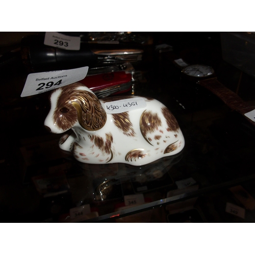 294 - CROWN DERBY DOG