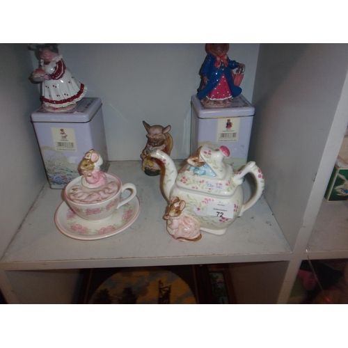 72 - MUSICAL BEATRIX POTTER TEAPOT