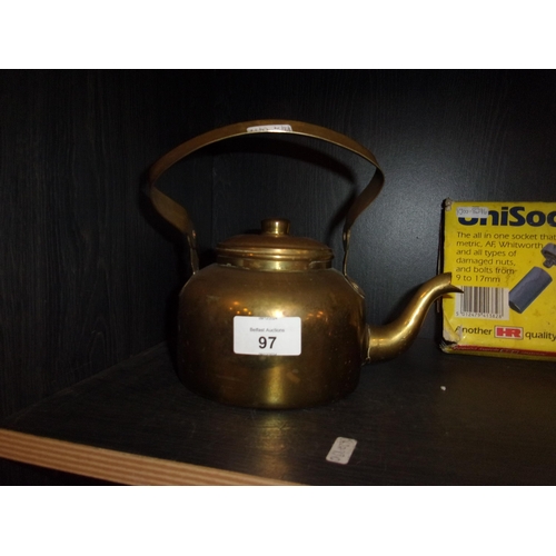 97 - BRASS KETTLE