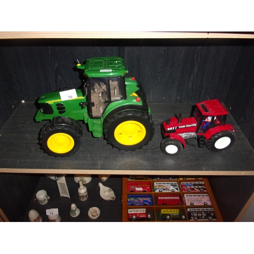 76 - 2 TOY TRACTORS