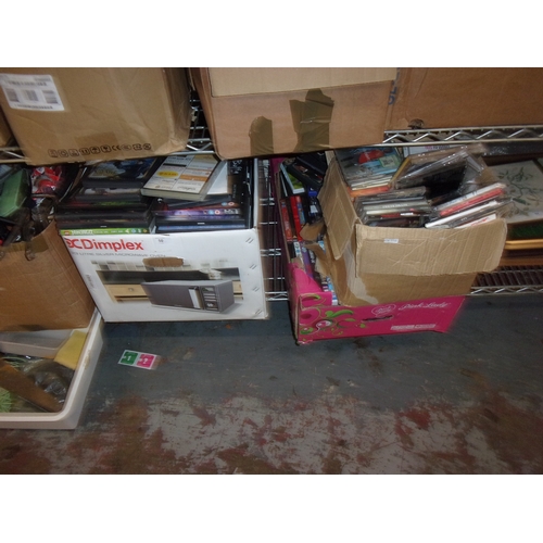 50 - 2 BOXES OF DVD'S ETC