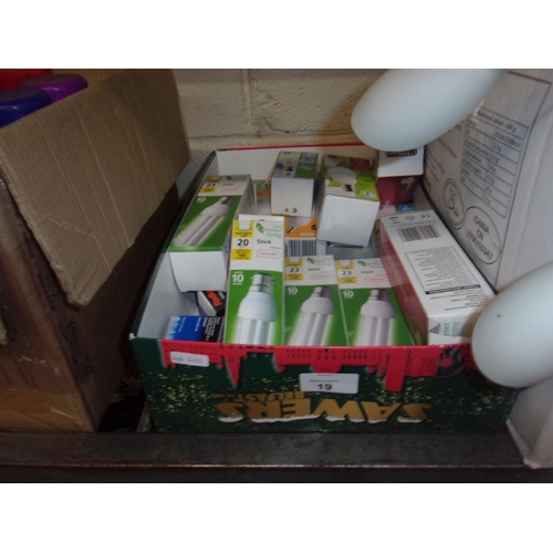 19 - BOX OF BULBS