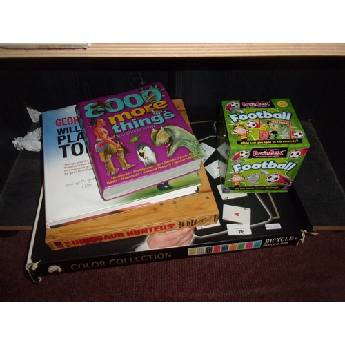 76 - GAME AND BOOK LOT