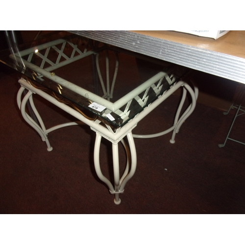 479 - GLASS LAMP TABLE