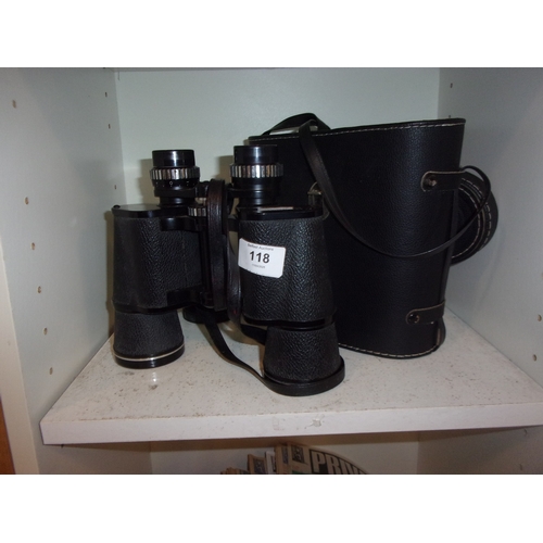 118 - CASED BINOCULARS