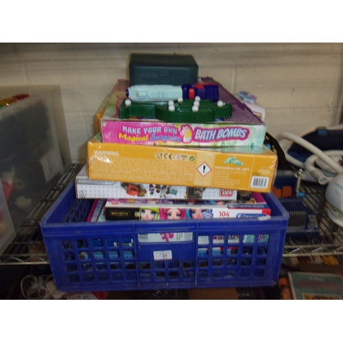 31 - BOX OF GAMES ETC