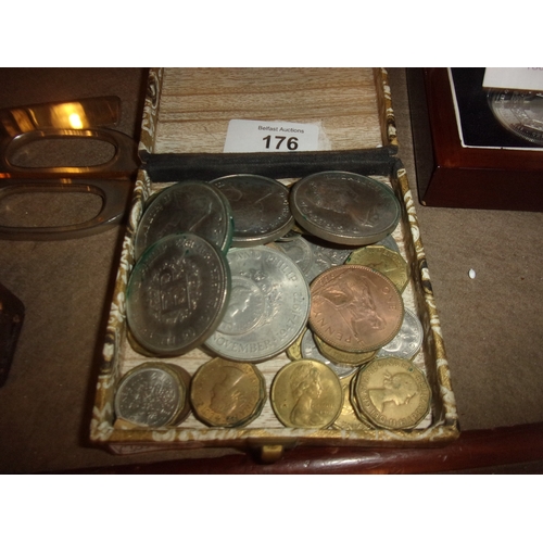 176 - CASE OF COINS