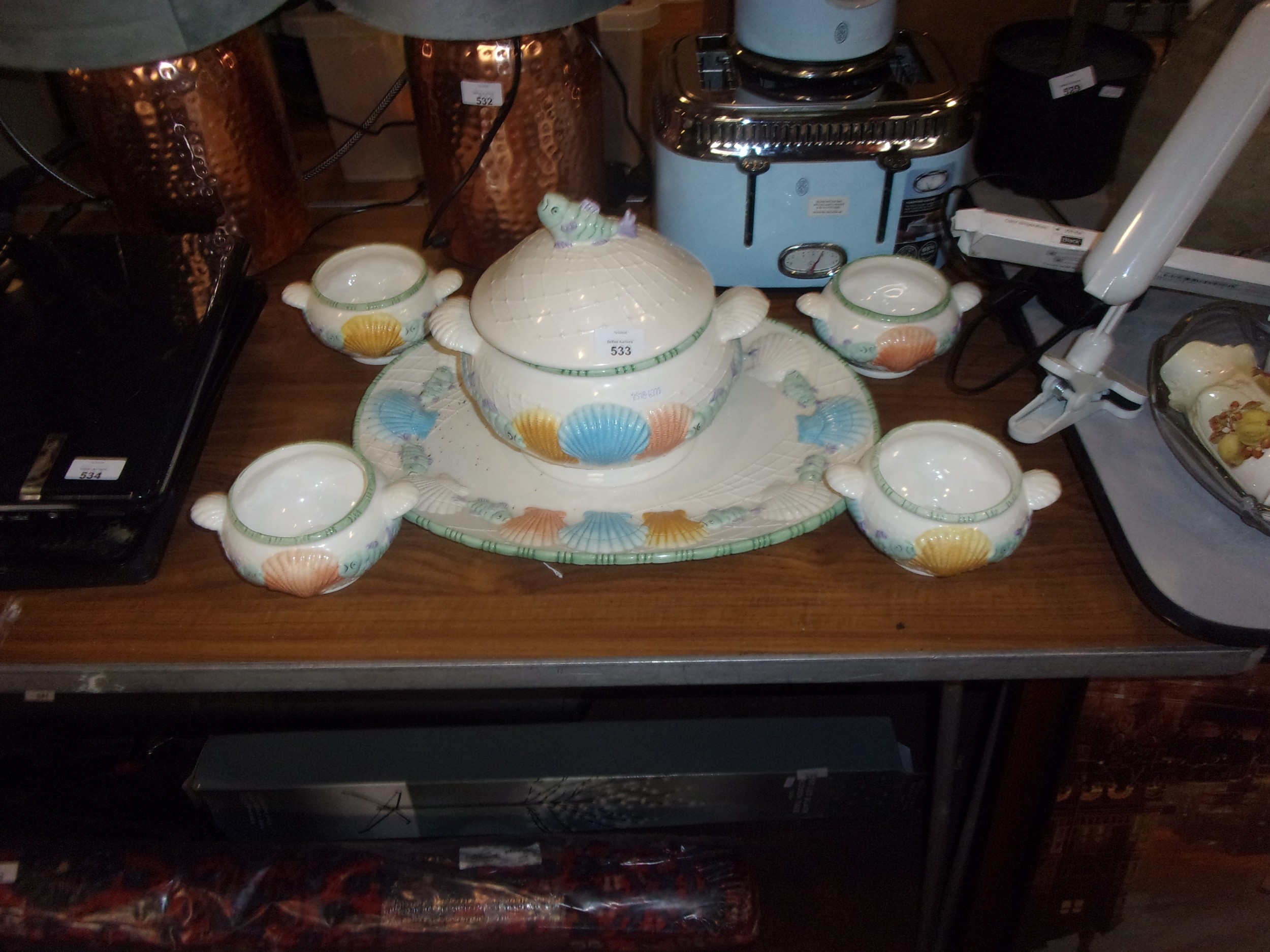 WATER EDGE SOUP DELPH SET