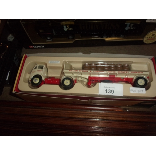 139 - BOXED DIECAST CORGI WILLIAM MCEWAN ERF ARCTIC TRAILER AND BARRELS