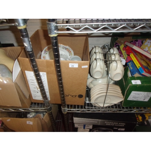 23 - BOX OF DELPH ETC