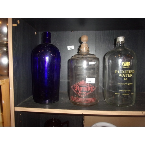 69 - 3 VINTAGE BOTTLES