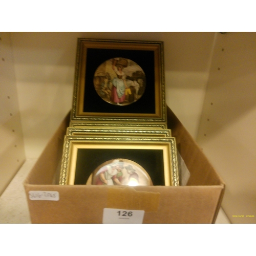 126 - STAFFORDSHIRE FRAMED CERAMICS