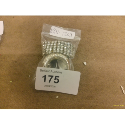 175 - 2 CRYSTAL RINGS