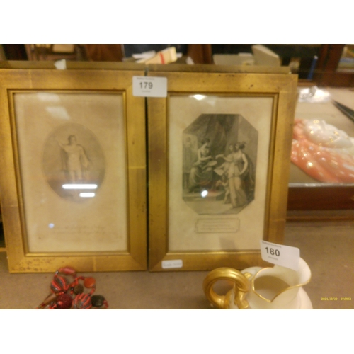 179 - 2 EARLY ENGRAVINGS