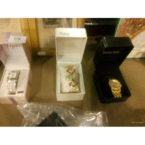 178 - 3 BOXED LADIES WATCHES