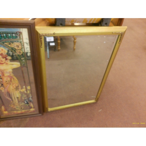 743 - GILT MIRROR