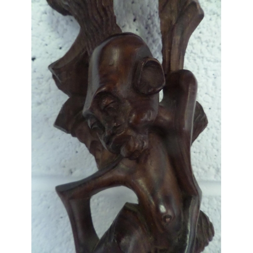 34 - A tall Hand Carved African wooden statue