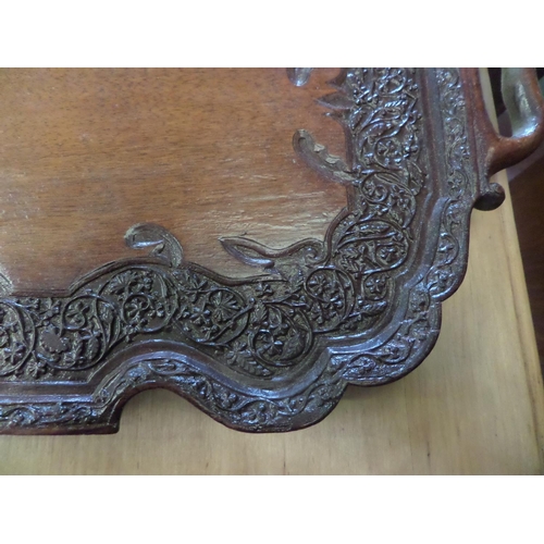 39 - Ornately Carved Wooden Tray