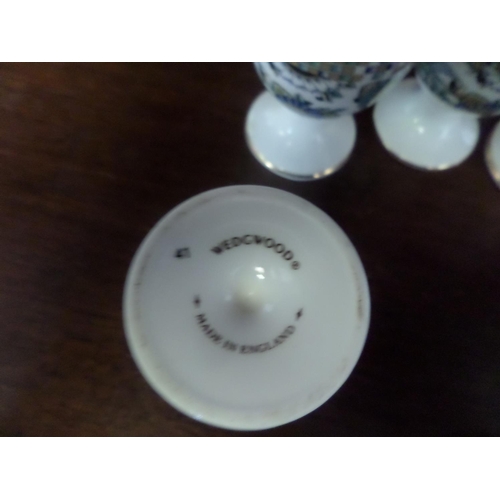 40 - Six Wedgewood Egg Cups (One has small chip)